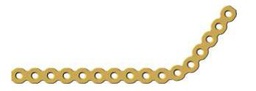 [MCR-32-16M] Reconstruction LOC Plate 5x11 Holes, Thickness 2.6 mm, Gold