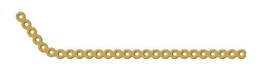 [MCL-32-26M] Reconstruction LOC Plate 5x21 Holes, Thickness 2.6 mm, Gold