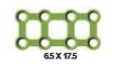 [FMP-19-08M] Matrix Plate 8 holes,   Thickness 0.5, Green