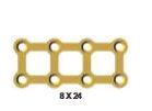 [FMP-20-08L] Matrix Plate 8 holes, Thickness 0.7,Gold