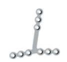 [FBT-25-04R] T Plate 9 Holes, 8 mm Thickness 0.6 Silver