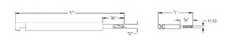 [FDB-18] Facial Drill Bit For Surgical, Ø 1.1mm, 65mm, 8mm