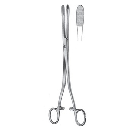 [RH-122-25] Collin Cotton Swab Forceps, Screw Joint, 25cm