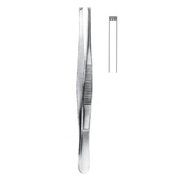 [RF-166-25] Tissue Forceps, Regular, 4x5 Teeth, 25cm