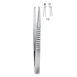 [RF-180-18] Treves Tissue Forceps, 1x2 Teeth, 18cm