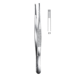 [RF-182-15] Adlerkreutz Tissue Forceps, 2x3 Teeth, 15cm