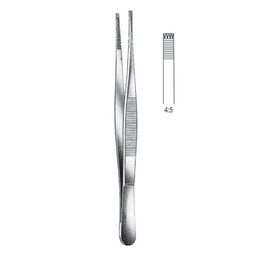 [RF-184-20] Adlerkreutz Tissue Forceps, 4x5 Teeth, 20cm