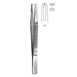 [RF-212-18] Charnley Tissue Forceps, 1x2 Teeth, 18cm