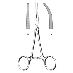 [RG-170-14] Crile Artery Forceps, 1x2 Teeth, Cvd, 14cm