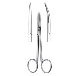 [RE-152-13] Iris and Ligature Scissors sharp/sharp straight 13cm