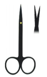 [RDB-640-12/BL] Iris Black Line Scissors straight Fig. 1BL(12 cm)
