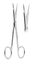 [RDB-566-13] Goldman-Fox  Gum Scissors Straight, one blade serrated Curved Fig. 1 , (13 cm)