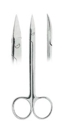 [RDB-591-13] Quinby Gum Scissors Curved Fig. 2 (12.5cm)