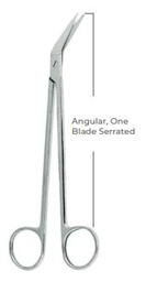 [RDB-605-16] Locklin Gum Scissors Angular, one blade serrated Fig. 2 (16.5cm)