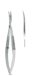 [RDB-740-11] Westcott Gum Scissors Curved, sharp beaks Fig.1 (11cm)