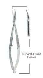 [RDB-741-11] Westcott Gum Scissors  Curved, blunt beaksFig. 2( 11cm)