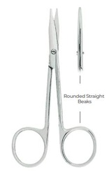[RDB-682-11] Surgical Scissors (Dissecting Scissors) Rounded straight beaks Stevens (11.5 cm)