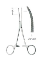 [RDD-385-14] Kocher 1x2 Haemostatic Forceps Curved Fig. 2( 14cm)