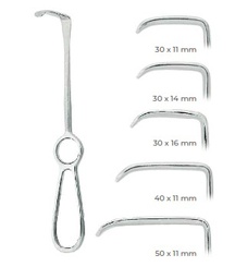 [RDF-293-01] Retractors mm. 30x11 (Langenbeck 21cm)