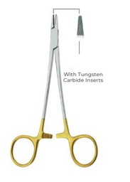 [RDK-671-15/TC] Fine Swedish  Needle Holders With tungsten carbide inserts  (15cm)