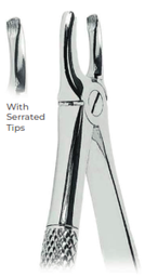 [RDJ-100-03] Extracting Forceps With serrated tips for  Overlapping upper incisors and canines  Fig. 3