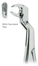 [RDJ-102-22] Extracting Forceps   Routurier  With serrated tips for Lower molars and third molars, left fig 22L