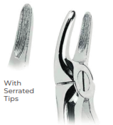 [RDJ-100-30] Extracting Forceps With serrated tips FOR Upper roots Fig. 30