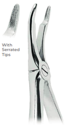 [RDJ-100-44] Extracting Forceps With serrated tips FOR Upper roots   Fig. 44