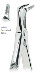 [RDJ-100-45] Extracting Forceps With serrated tips FOR  Lower roots Fig. 45
