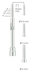 [RDP-062-50] Osteotomes Flat Ø 5 mm