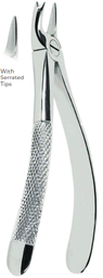 [RDJ-102-66] Extracting Forceps With serrated tips  FOR Upper molars, Ieft  Fig. 66L