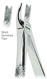 [RDJ-103-66] Extracting Forceps With serrated tips FOR Upper molars, right  Fig. 66R