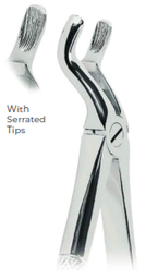 [RDJ-102-67] Extracting Forceps With serrated tips FOR Upper third molars Fig. 67A