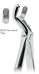 [RDJ-104-67] Extracting Forceps With serrated tips FOR  Upper third molars, right Fig. 67 1/2 R
