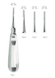 [RDJ-121-01] Helicoidal Root Elevators with stainless steel handle 2.5mm Fig. 1
