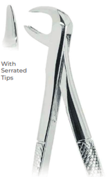 [RDJ-100-99] Extracting Forceps With serrated tips for Lower molars with broken crowns Fig. 99