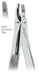 [RDJ-101-07] Extracting Forceps With serrated tips for Upper canines Fig. 107