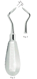 [RDJ-122-12] Flohr Root Elevators with stainless steel handle 3.5MM Fig. 2