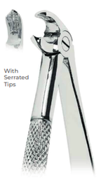 [RDJ-104-04] Extracting Forceps - Mead Pattern With serrated tips  for Lower molarsFig. MD4