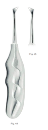 [RDJ-120-44/A] Cryer Root Elevators with Anatomically Shaped Handle in stainless steel Fig. 44