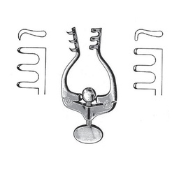 [RJ-124-10] Jansen Self Retaining Retractor, Sharp, 10cm