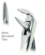 [RDJ-103-59/A] Extracting Forceps with Coderella handle With serrated tips for Lower roots  Fig. 359