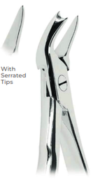 [RDJ-100-90/A] Extracting Forceps with Coderella handle With serrated tips  for Upper molars, left  Fig. 90
