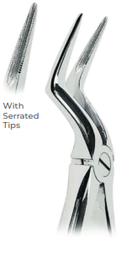 [RDJ-101-51/A] Extracting Forceps with Coderella handle With serrated tips  for Upper roots  Fig. 151 1/2