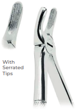 [RDJ-100-39] Extracting Forceps for Children With serrated tips for  Upper molars  Fig. 39