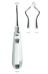 [RDJ-122-22] Flohr Root Elevators with stainless steel handle 3.5 mm Fig. 2F