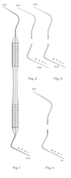 [RDJ-191-04/C] Machtou Tornado  Double-ended root canal explorers Pluggers/Spreaders Ø 0.6/Ø1 Fig. 4