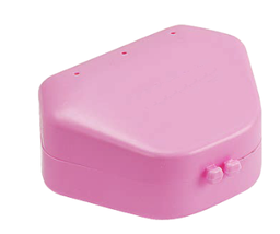 [RDJ-287-01/PLPK] Plastic Box for Removable Retainers (Pack of 10), Pink