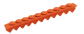 [RDJ-352-00/OE] Silicone Insert Frame for 10 Places, Orange