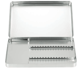 [RDJ-382-16] Solid Instrument Tray Complete with Insert Frame for 16 Instruments, 288x187x39mm